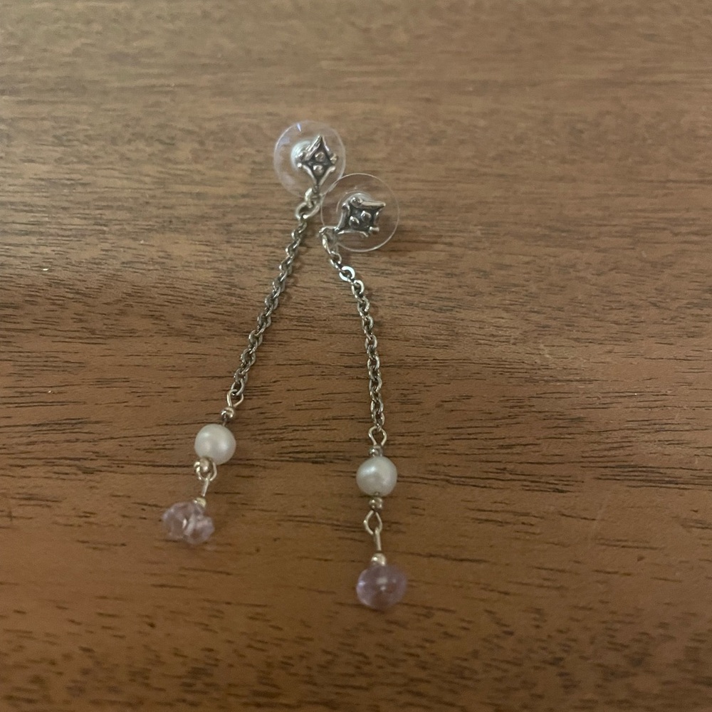 Sterling Silver and Beaded Earrings.